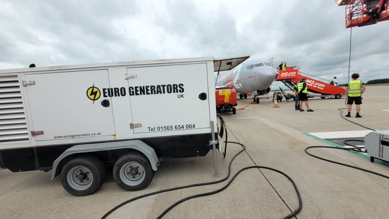 Euro Generators equipment on an airside job