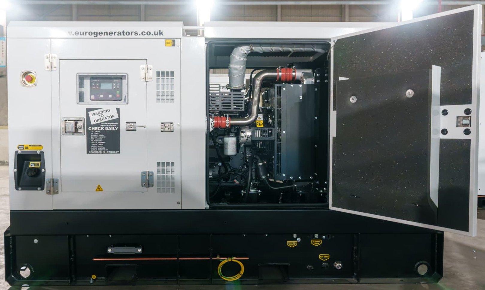 EG100S with engine door open
